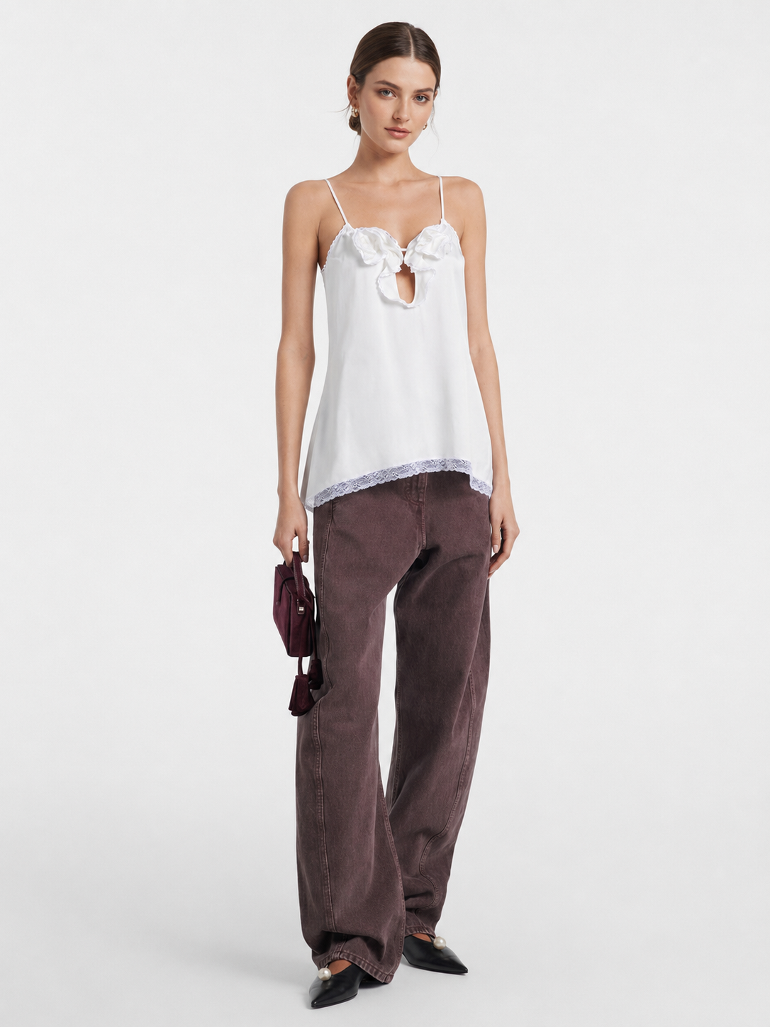 Rose Lace Cami Top