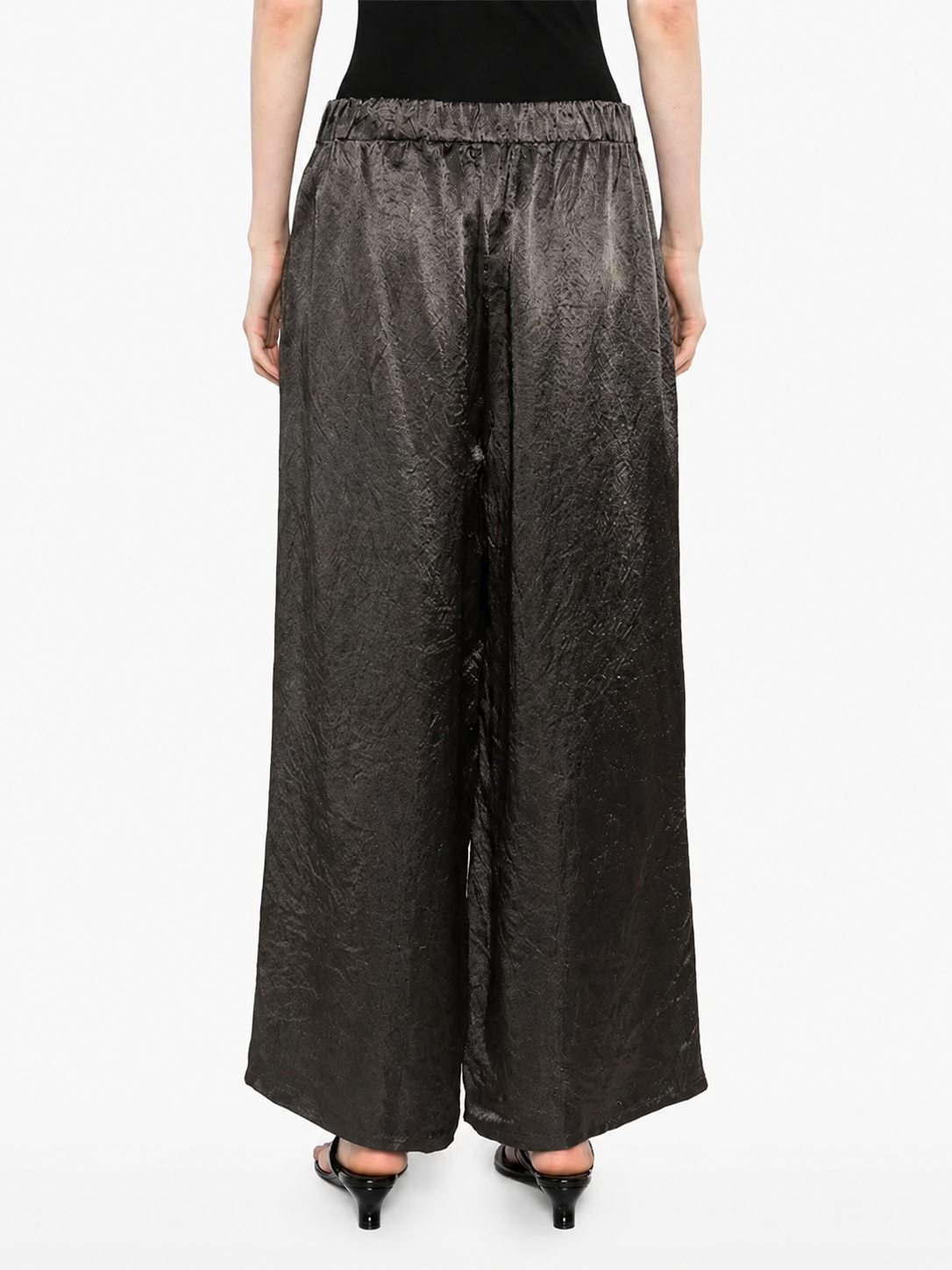Textured Wide Leg Pants